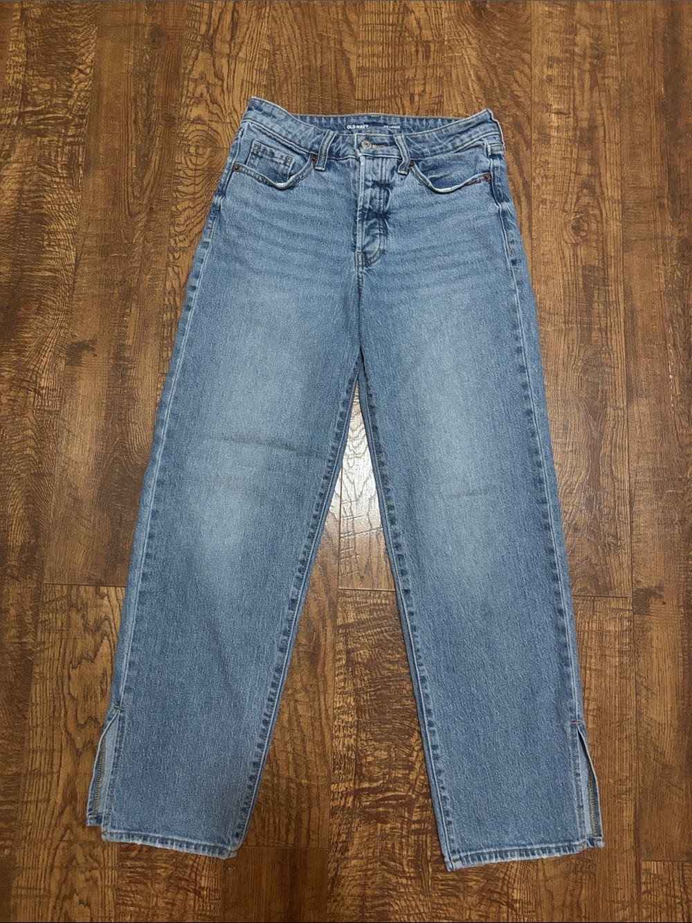 Old Navy Women's Straight Leg Jeans - Light Blue Wash